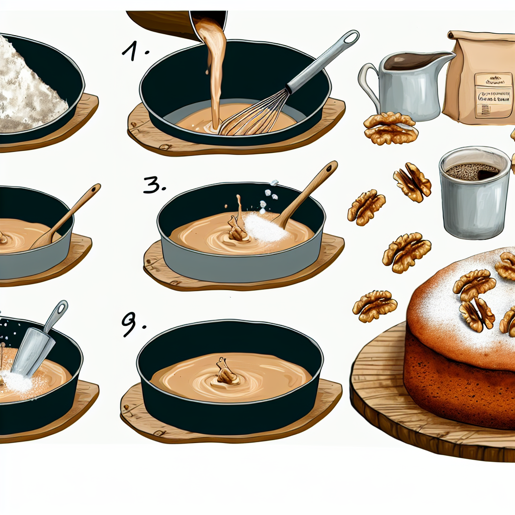 Bolo de Café com Nozes