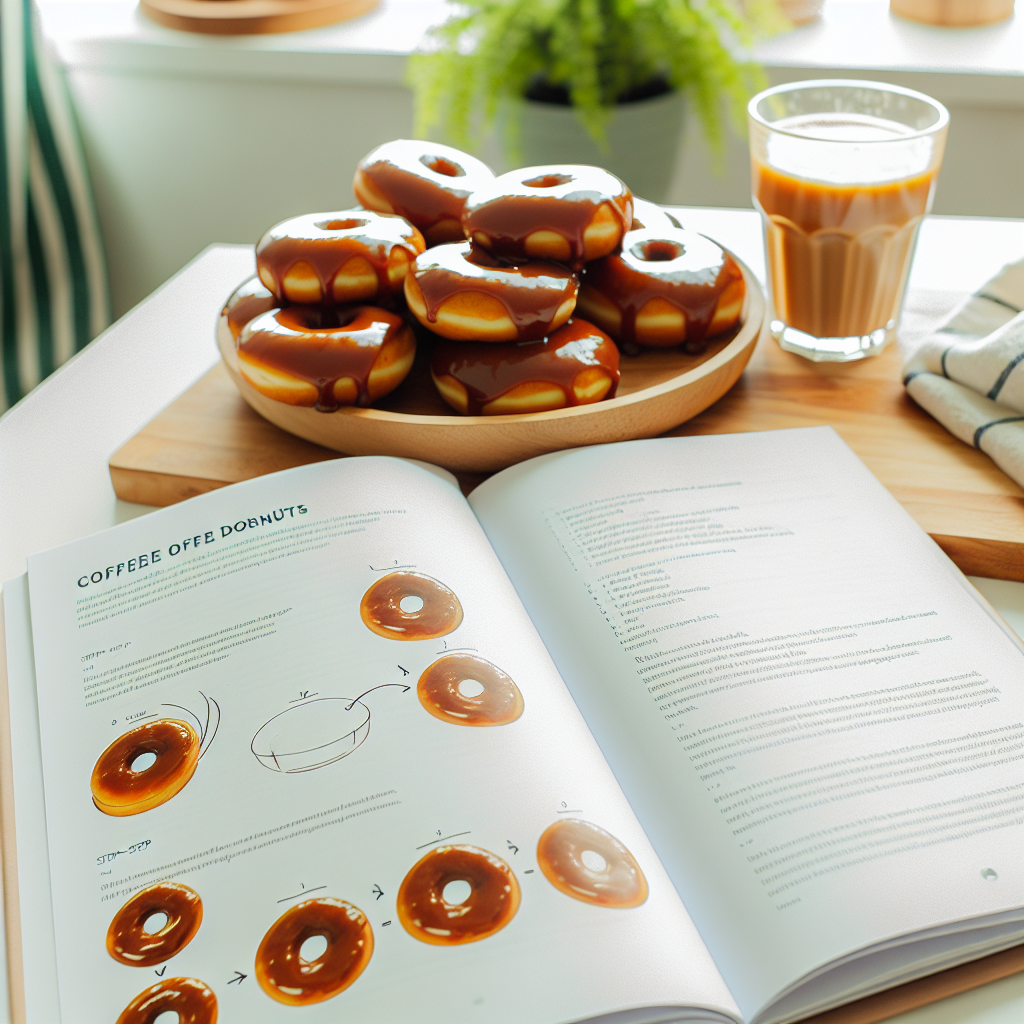 Donuts de Café com Cobertura de Caramelo