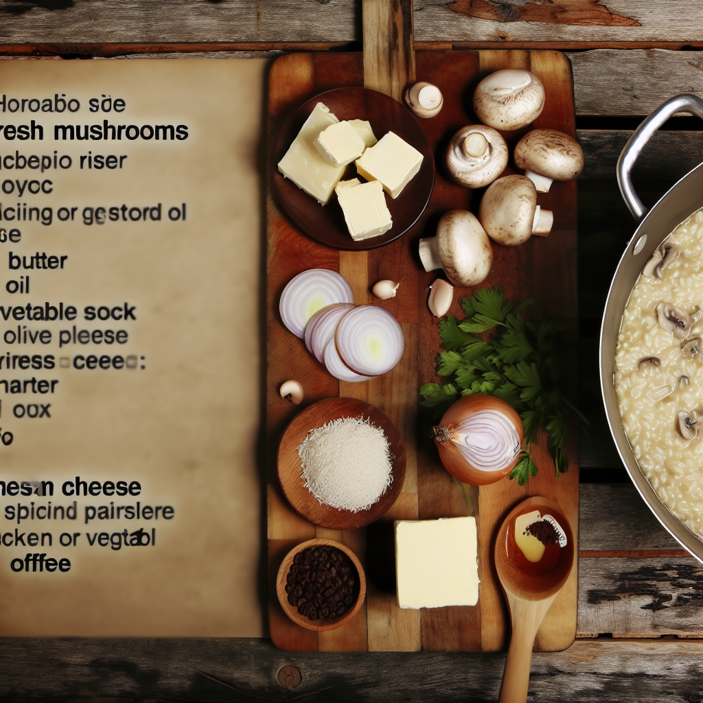 Risoto de Cogumelos com Toque de Café